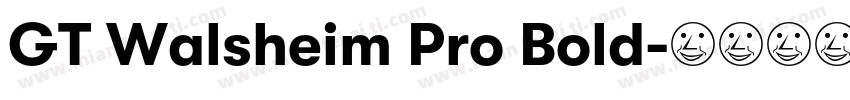 GT Walsheim Pro Bold字体转换